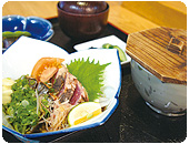 ホテルアベスト高知　老舗の鮨屋“寿し柳”　タタキ定食