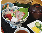 ホテルアベスト高知　老舗の鮨屋“寿し柳”　刺身定食